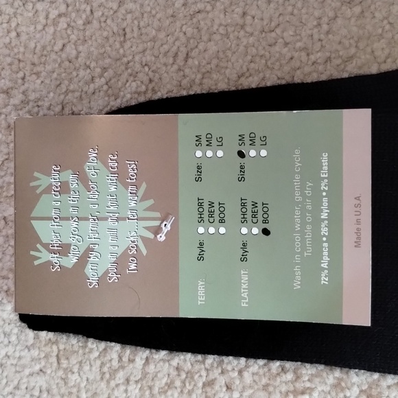 NWT Alpaca Lightweight Boot Socks - Picture 2 of 2